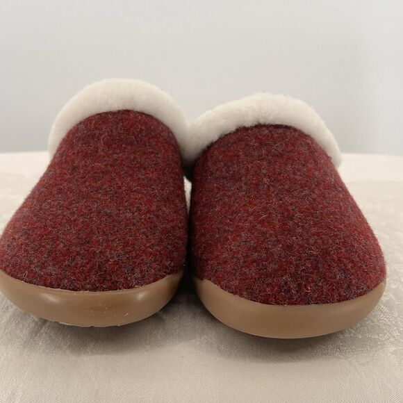 Cosyfeet Women's Mule Slippers Donna Sheepskin US 6 Extra Wide 6E Ruby No Insole - Picture 3 of 9